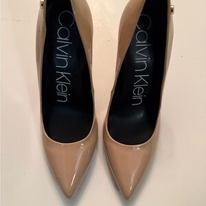 Calvin Klein Nude Paten Pump